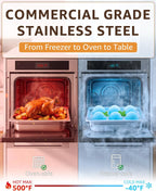 1/9 Size Hotel Pans 4" Deep Stainless Steel Steam Table Pans Set of 12 | Anti-Jam Commercial Food Pans for Bar Condiment Station Buffet Warmer Chafing Dish Catering Restaurant